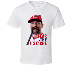 Fear The Beard Stache Danny Espinosa Baseball Classic Cotton Unisex T Shirt