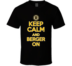 Keep Calm And Bergeron Funny Boston Hockey Playoff Bs Classic Cotton Unisex T Shirt
