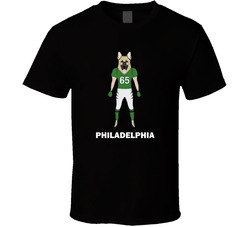 Philadelphia Underdog Cartoon Fly Eagles Fly Superbowl Fan Cool Football Classic Cotton Unisex T Shirt