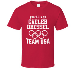 Property Of Caeleb Dressel Usa Swimming 4 X 100 M Freestyle Relay Olympics Classic Cotton Unisex T Shirt