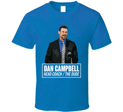 Dan Campbell Detroit Head Coach The Dude Football Classic Cotton Unisex T Shirt