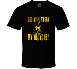 Juju Smith-schuster Funny Did You Steal My Bicycle Pittsburgh Football Cool Fan Classic Cotton Unisex T Shirt