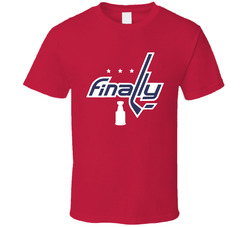 Washington All Caps Ovechkin Stanley Cup Finally Champions Cool Fan Classic Cotton Unisex T Shirt