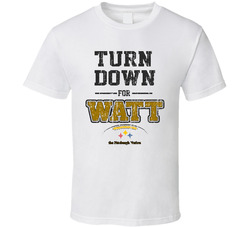 Tj Watt Pittsburgh Football Player Turn Down For Watt Classic Cotton Unisex T Shirt