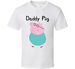 Daddy Pig Peppa Pig Classic Cotton Unisex T Shirt