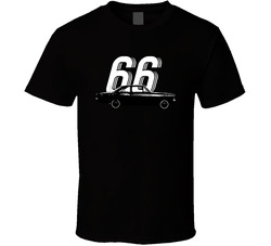 1966 Chevrolet Chevy Ii Nova Ss 327 B And W Vintage Car Year Fan Classic Cotton Unisex T Shirt