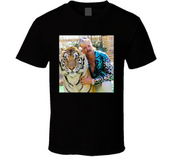 Joe Exotic With Tiger King Big Cat Netflix Series Fan Classic Cotton Unisex T Shirt Joe Exotic With Tiger King Big Cat Netflix Series Fan Classic Cotton Unisex T Shirt