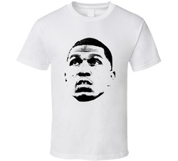 Kevon Looney Big Face Silhouette Golden State Basketball Fan Classic Cotton Unisex T Shirt