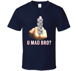 You Mad Bro Tom Brady Suspension New England Football Funny Rings Middle Finger Classic Cotton Unisex T Shirt