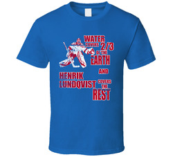 Henrik Lundqvist New York Hockey Goalie Classic Cotton Unisex T Shirt