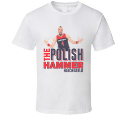 The Polish Hammer Marcin Gortat Washington Basketball Classic Cotton Unisex T Shirt