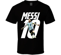 Lionel Messi Number 10 Classic Cotton Unisex T Shirt