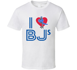 I Love Bjs Heart Funny Baseball Toronto Classic Cotton Unisex T Shirt