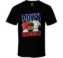 Down Goes Anderson Ramirez Baseball Fight Classic Cotton Unisex T Shirt