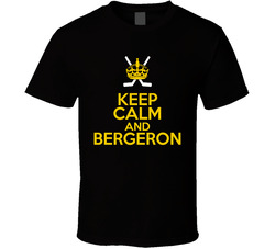 Patrice Bergeron Boston Hockey Player Keep Calm Classic Cotton Unisex T Shirt