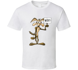 Wiley Coyote Looney Tunes Cartoon Funny Classic Cotton Unisex T Shirt