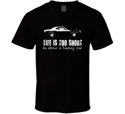 1970 Dodge Challenger Rt 440 7 2 V8 Life Is Too Short Retro Vintage Car Fan Classic Cotton Unisex T Shirt