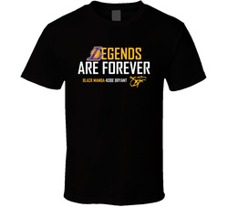 Legends Are Forever Black Mamba Kobe Bryant La Basketball Fan Gift Classic Cotton Unisex T Shirt