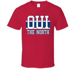 Montreal Hockey Playoffs Fan Oui The North Classic Cotton Unisex T Shirt