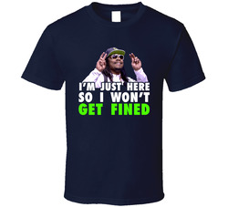 Im Just Here So I Wont Get Fined Marshawn Lynch Seattle Football Interview Funny Classic Cotton Unisex T Shirt