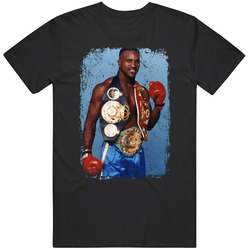 Evander Holyfield Cool Retro Boxer 3 Belts Cotton Unisex T Shirt