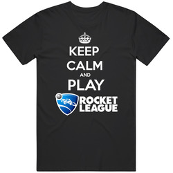 Keep Calm And Play Rocket League Video Games Cotton Unisex T Shirt