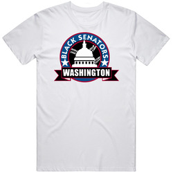 Washington Black Senators Negro Baseball Team Retro Cotton Unisex T Shirt