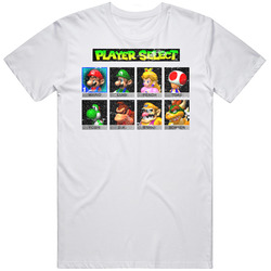 Mario Cart 64 Select Player Video Game Cotton Unisex T Shirt