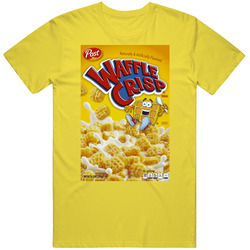 Waffle Crisp Box Greatest Cereal Of All Time Breakfast Fan Foodie Cotton Unisex T Shirt Waffle Crisp Box Greatest Cereal Of All Time Breakfast Fan Foodie Cotton Unisex T Shirt