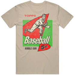 Topps Baseball Bubble Gum Cards Cotton Unisex T Shirt