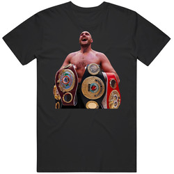 Tyson Fury Heavyweight Champion Belts Cotton Unisex T Shirt