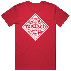 Tabasco Hot Sauce Logo Grunge Worn Vintage Look Cotton Unisex T Shirt Tabasco Hot Sauce Logo Grunge Worn Vintage Look Cotton Unisex T Shirt