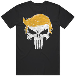 Donald Trump Punisher Skull Distressed Cotton Unisex T Shirt