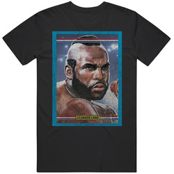 Clubber Lang Vintage Retro Sports Trading Card Distressed Look Cotton Unisex T Shirt Clubber Lang Vintage Retro Sports Trading Card Distressed Look Cotton Unisex T Shirt