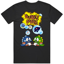 Bubble Bobble Nes 80s Video Game Fan Cotton Unisex T Shirt