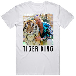 Joe Exotic Tiger King Photo Big Cat Netflix Series Cotton Unisex T Shirt Joe Exotic Tiger King Photo Big Cat Netflix Series Cotton Unisex T Shirt