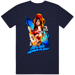 Captain Rum Sexy Woman Funny Cotton Unisex T Shirt