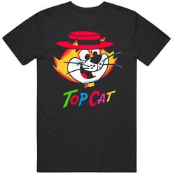Top Cat Cartoon Cotton Unisex T Shirt