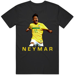 Neymar Brazil Soccer Cotton Unisex T Shirt