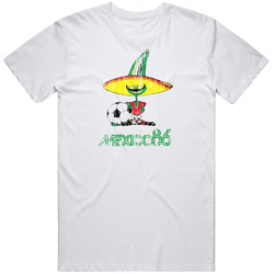 Mexico 1986 World Cup Soccer Vintage Effect Cotton Unisex T Shirt Mexico 1986 World Cup Soccer Vintage Effect Cotton Unisex T Shirt