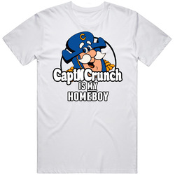 Capt N Crunch Is My Homeboy Captain Cereal Cotton Unisex T Shirt Capt N Crunch Is My Homeboy Captain Cereal Cotton Unisex T Shirt