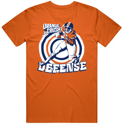 Orange Crush Denver Defense Football Bronco Cotton Unisex T Shirt