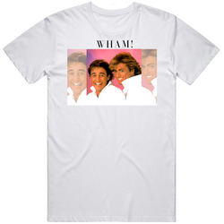 Wham George Michael 80's Retro Cotton Unisex T Shirt Wham George Michael 80's Retro Cotton Unisex T Shirt