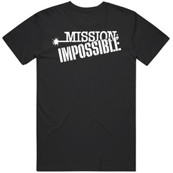 Mission Impossible Retro Tv Show Cool Logo Black Cotton Unisex T Shirt Mission Impossible Retro Tv Show Cool Logo Black Cotton Unisex T Shirt