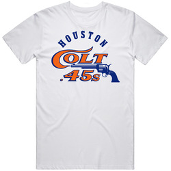 Houston Colt 45s Retro Baseball Cotton Unisex T Shirt