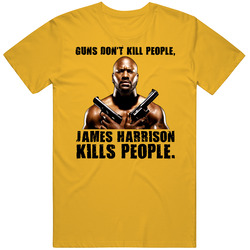 James Harrison Kills People Pittsburgh Cotton Unisex T Shirt