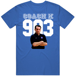 Mike Krzyzewski Coach K 903 Wins Basketball Cotton Unisex T Shirt
