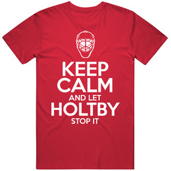 Keep Calm Braden Holtby Washington Hockey Cotton Unisex T Shirt