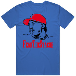 Derek Holland Fear The Stache Texas Baseball Cotton Unisex T Shirt