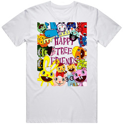 Happy Tree Friends Cartoon Classic Cotton Unisex T Shirt Happy Tree Friends Cartoon Classic Cotton Unisex T Shirt